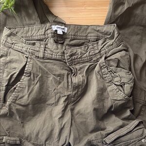 Garage Olive Green Cargo Pants